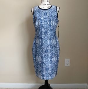 Tommy Hilfiger NWT blue sleeveless shift dress size 10